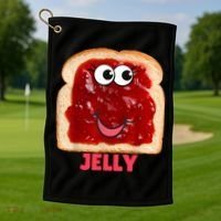 Couples Halloween Costumes For Adults Peanut Butter Jelly Golf Towel thumb 1