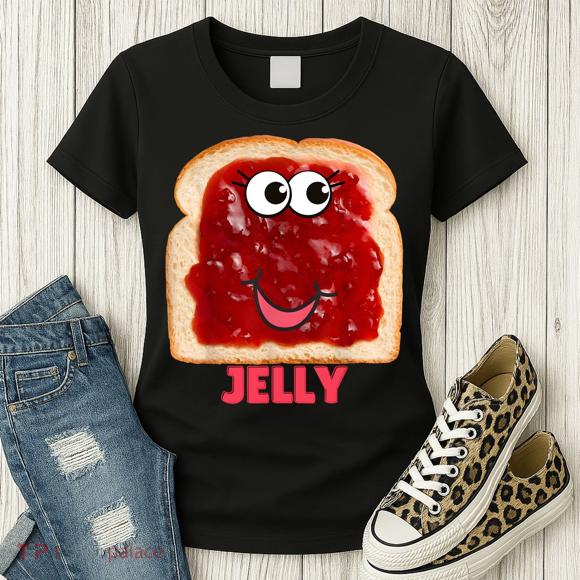 Couples Halloween Costumes For Adults Peanut Butter Jelly Women's T-Shirt