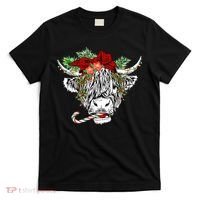 Christmas Highland Cow Merry Christmas Happy Holidays T-Shirt thumb 0