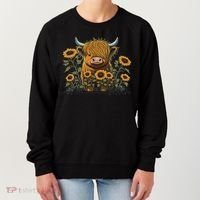 Cute Highland Cattle Cow Funny Highland Cow Women's Sweatshirt thumb 0