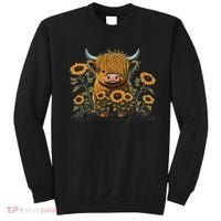 Cute Highland Cattle Cow Funny Highland Cow Sweatshirt thumb 0
