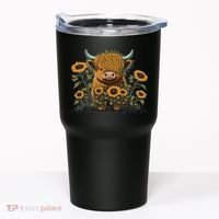Cute Highland Cattle Cow Funny Highland Cow Tumbler thumb 0