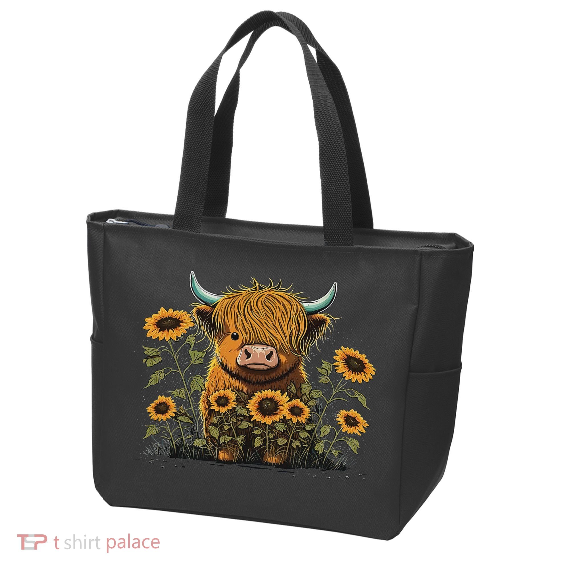 Cute Highland Cattle Cow Funny Highland Cow Tote Bag