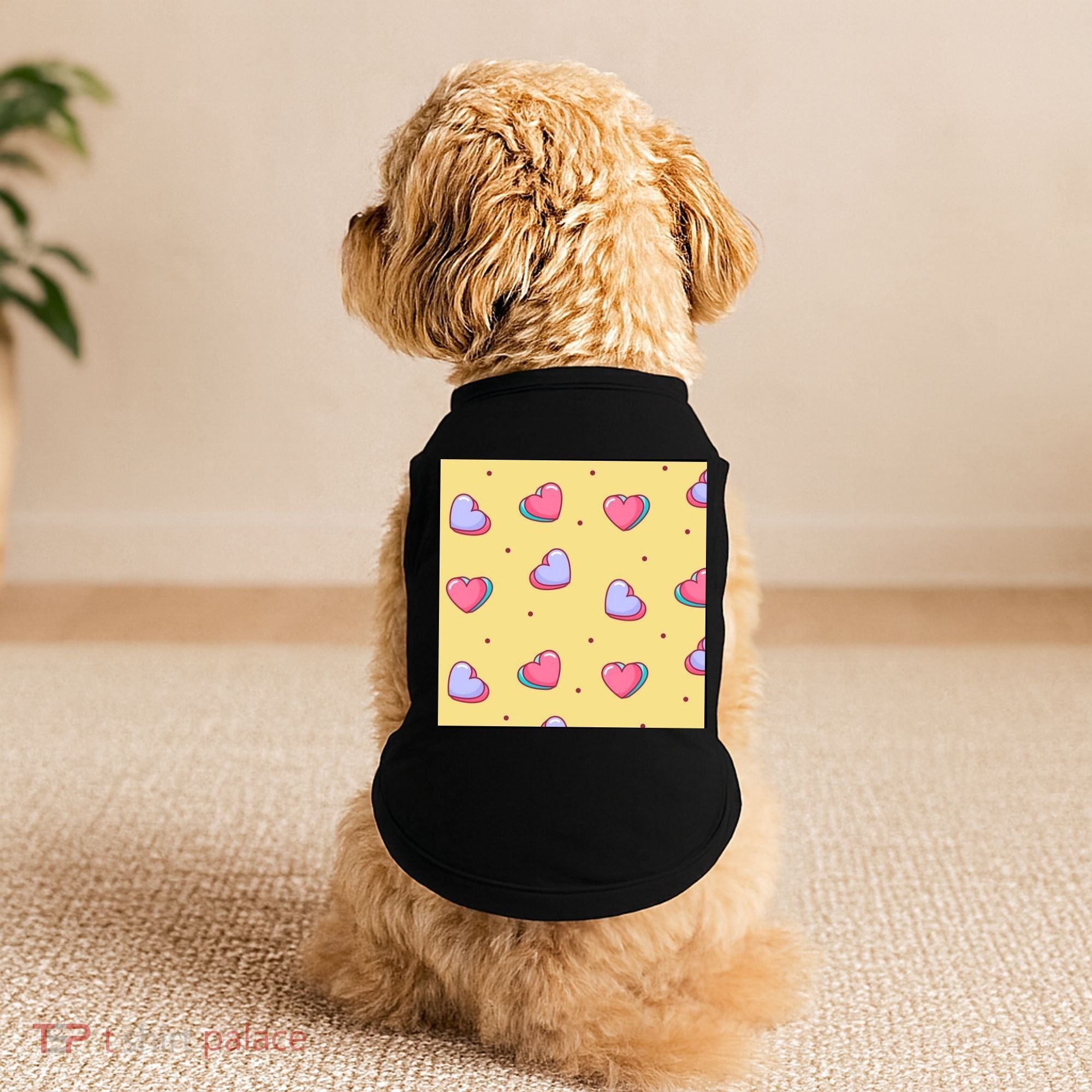 Candy Hearts Cute Valentine's Day Doggie Tank