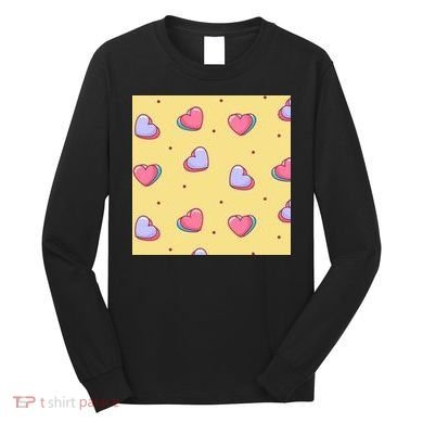 Candy Hearts Cute Valentine's Day Long Sleeve Shirt