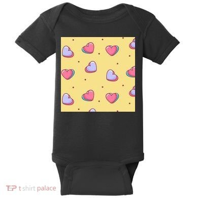 Candy Hearts Cute Valentine's Day Baby Bodysuit