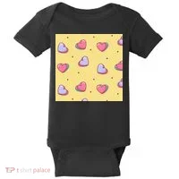 Candy Hearts Cute Valentine's Day Baby Bodysuit thumb 0
