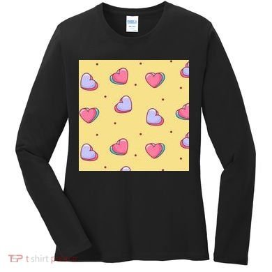 Candy Hearts Cute Valentine's Day Women's Long Sleeve Shirt