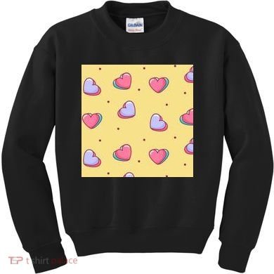 Candy Hearts Cute Valentine's Day Kids Sweatshirt