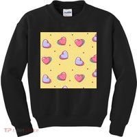 Candy Hearts Cute Valentine's Day Kids Sweatshirt thumb 0
