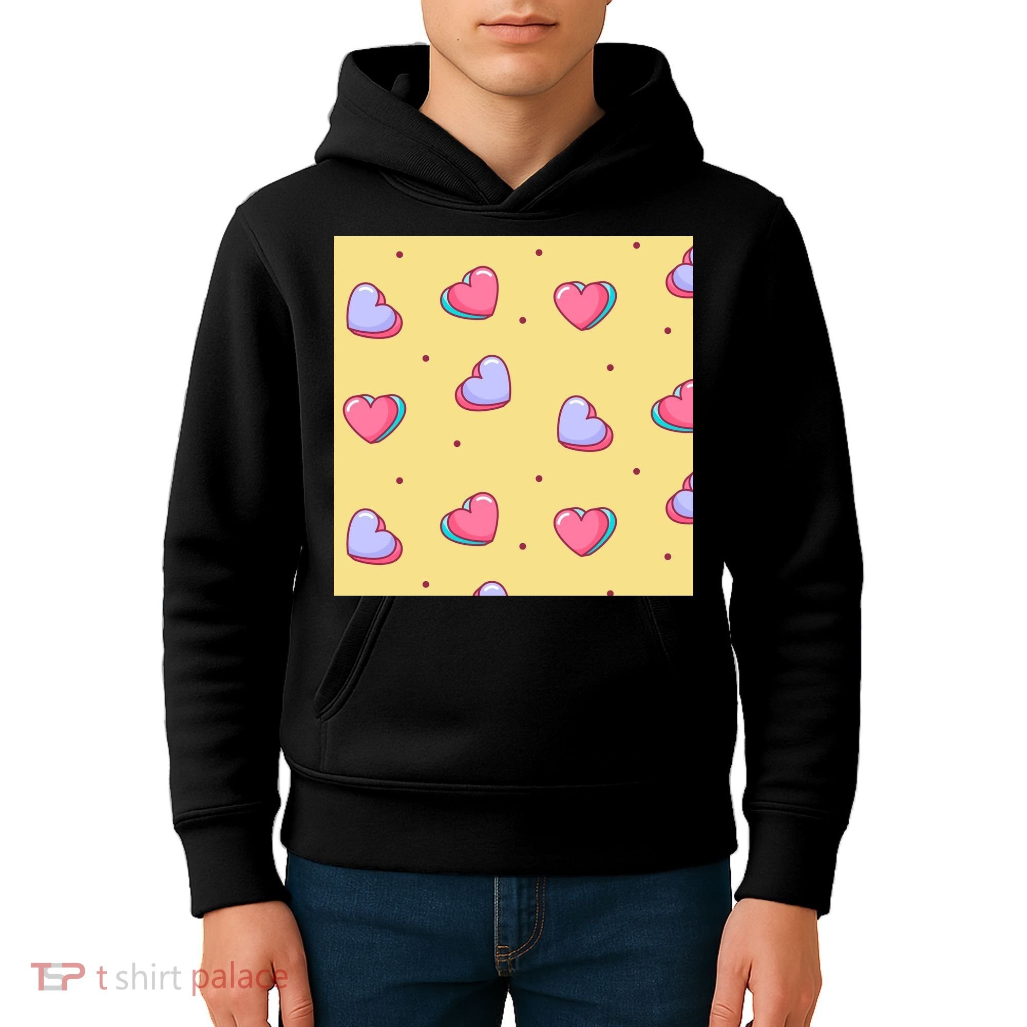 Candy Hearts Cute Valentine's Day Kids Hoodie
