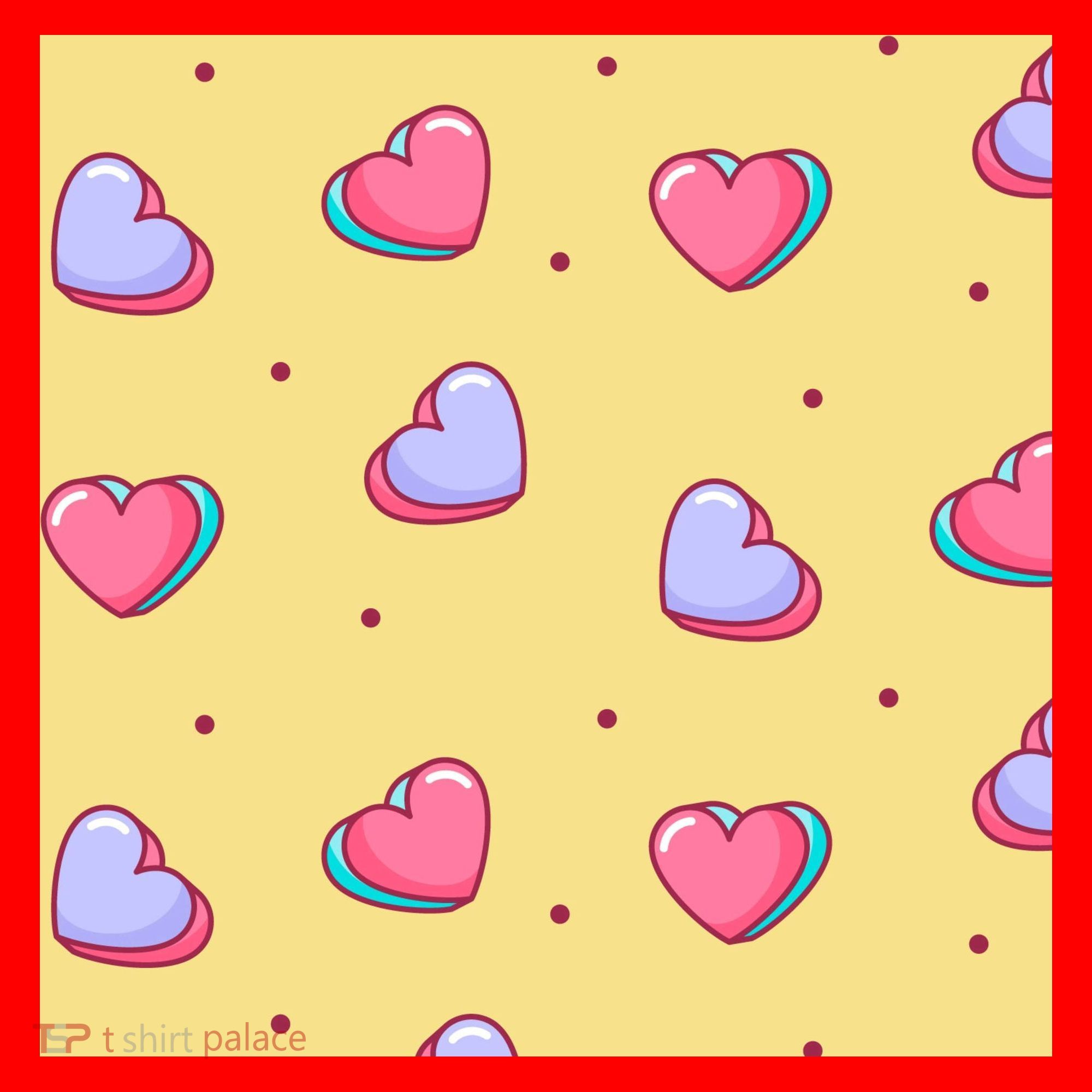 Candy Hearts Cute Valentine's Day Santa Hat