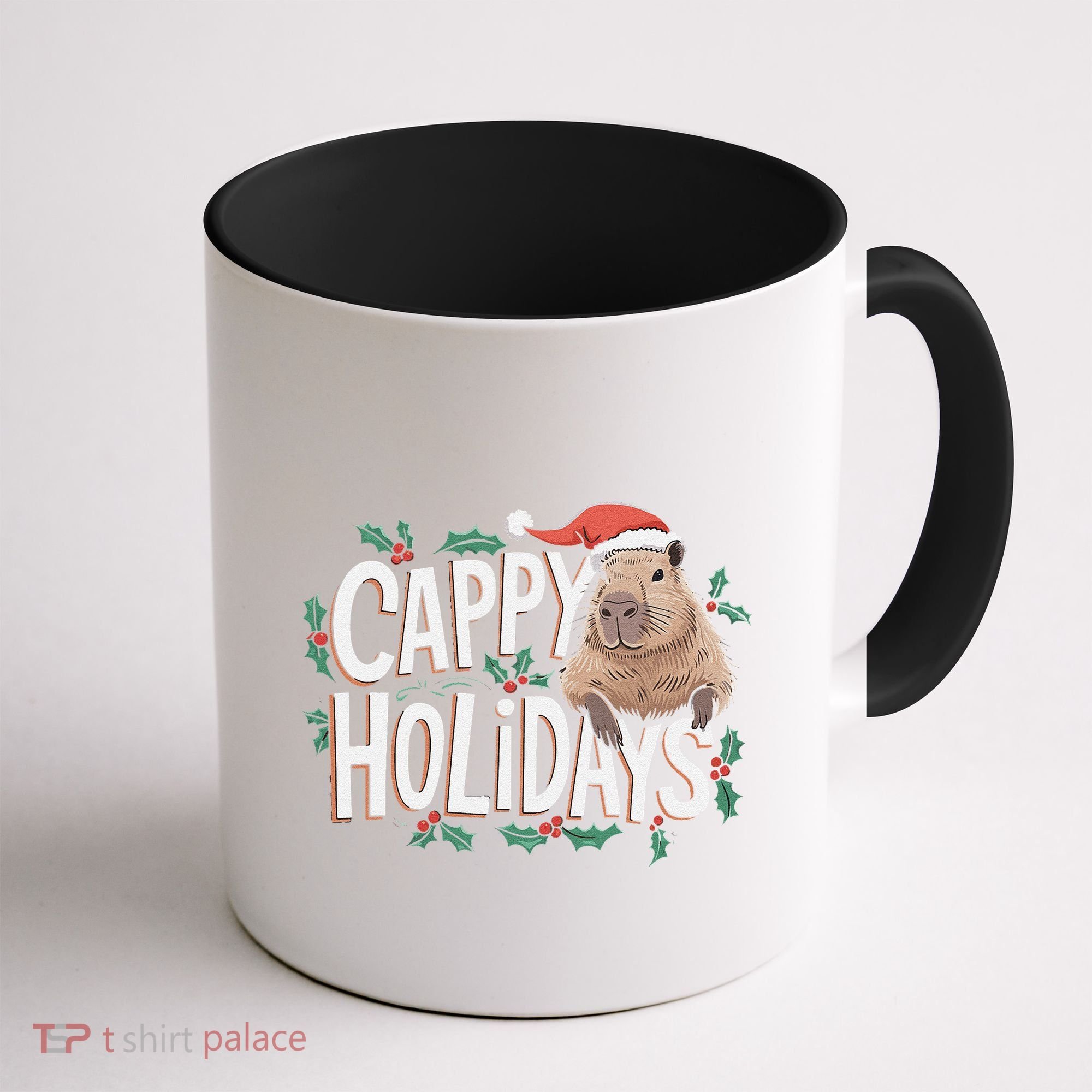 Cappy Holidays Capybara Christmas Coffee Mug