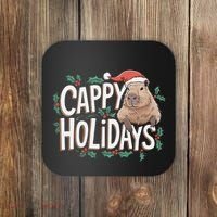 Cappy Holidays Capybara Christmas Coaster thumb 0