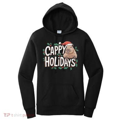 Cappy Holidays Capybara Christmas Women's Hoodie