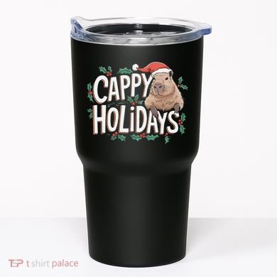 Cappy Holidays Capybara Christmas Tumbler
