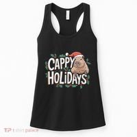 Cappy Holidays Capybara Christmas Women's Tank Top thumb 0
