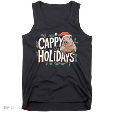 Cappy Holidays Capybara Christmas Tank Top