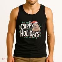 Cappy Holidays Capybara Christmas Tank Top thumb 3