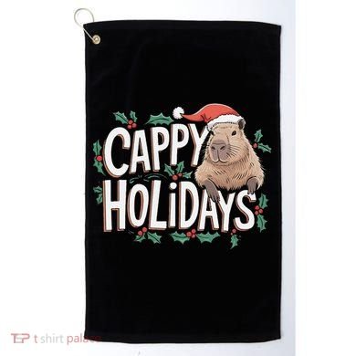Cappy Holidays Capybara Christmas Golf Towel