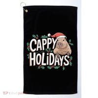 Cappy Holidays Capybara Christmas Golf Towel thumb 0