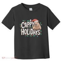 Cappy Holidays Capybara Christmas Toddler T-Shirt thumb 0