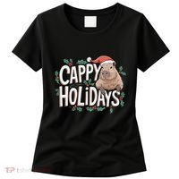 Cappy Holidays Capybara Christmas Women's T-Shirt thumb 0