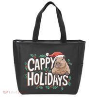 Cappy Holidays Capybara Christmas Tote Bag thumb 0