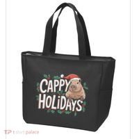 Cappy Holidays Capybara Christmas Tote Bag thumb 3