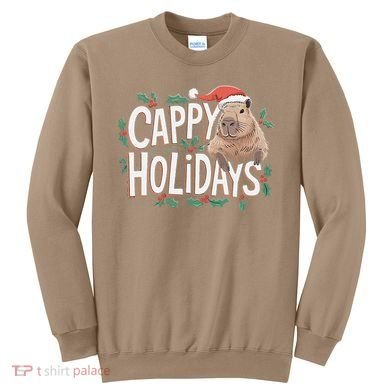 Cappy Holidays Capybara Christmas Sweatshirt