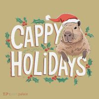 Cappy Holidays Capybara Christmas Mousepad thumb 1