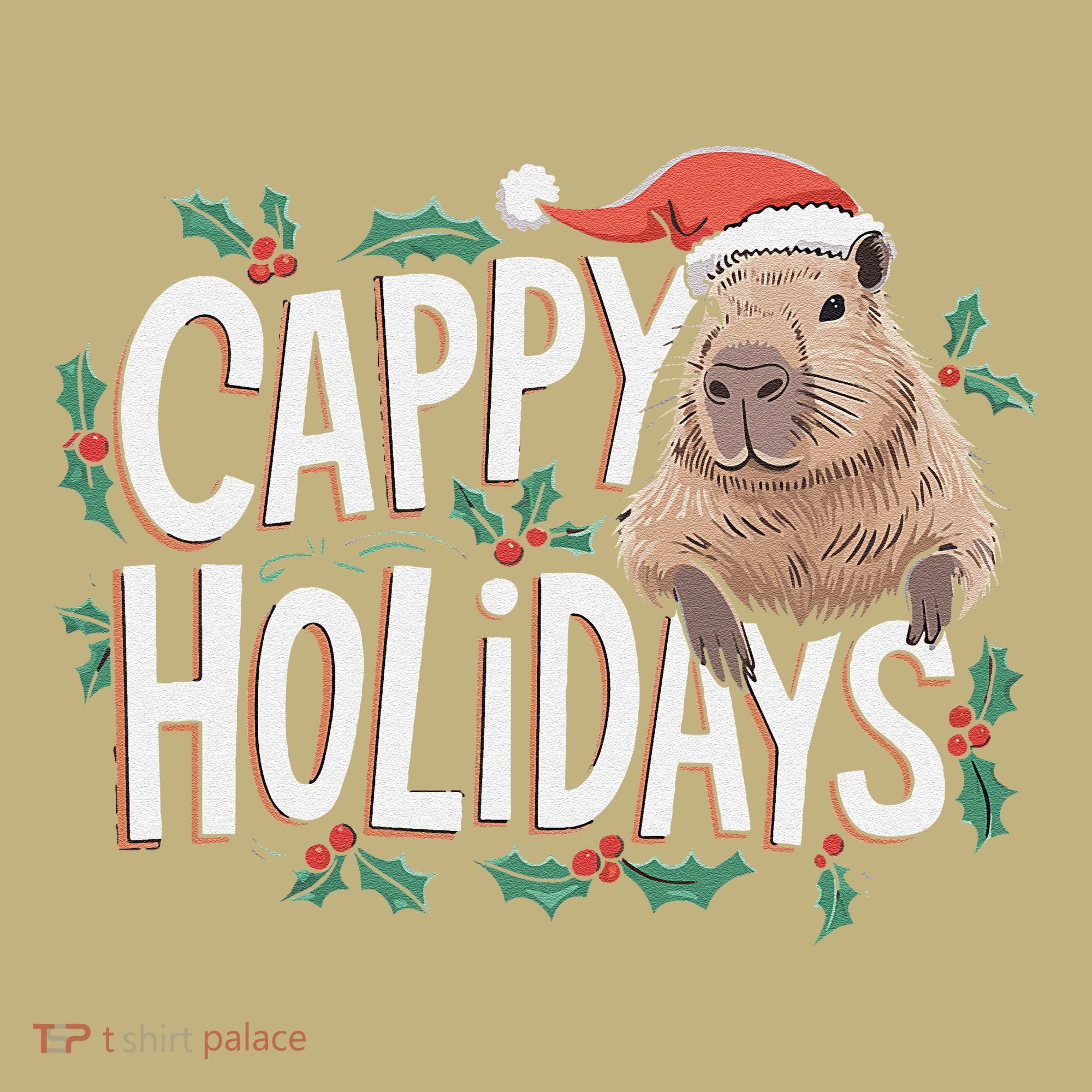 Cappy Holidays Capybara Christmas Mousepad