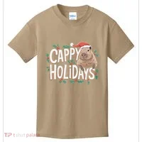 Cappy Holidays Capybara Christmas Kids T-Shirt thumb 0