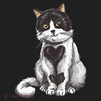 Cat Heart Cute Women's Sweatshirt thumb 2
