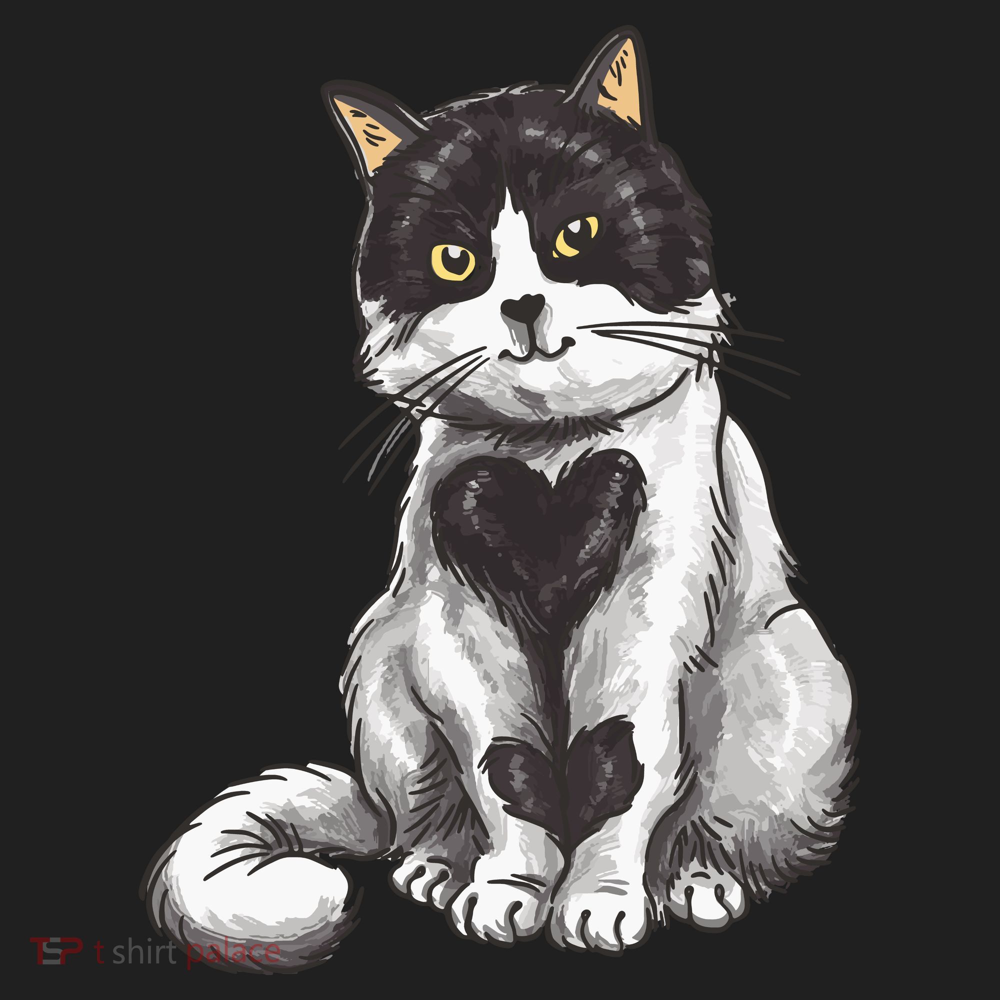 Cat Heart Cute Women's Sweatshirt