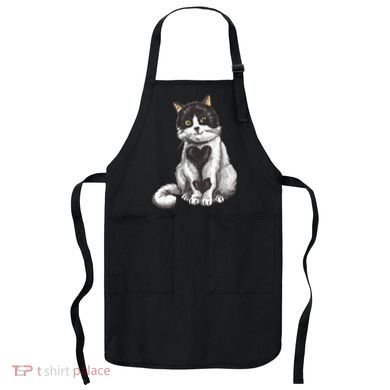 Cat Heart Cute Apron