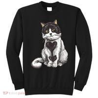 Cat Heart Cute Sweatshirt thumb 0