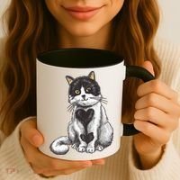 Cat Heart Cute Coffee Mug thumb 3