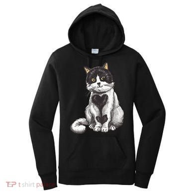 Cat Heart Cute Women's Hoodie