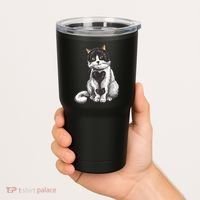 Cat Heart Cute Tumbler thumb 2