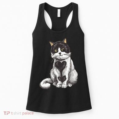 Cat Heart Cute Women's Tank Top