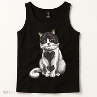 Cat Heart Cute Tank Top thumb 2