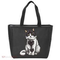 Cat Heart Cute Tote Bag thumb 0