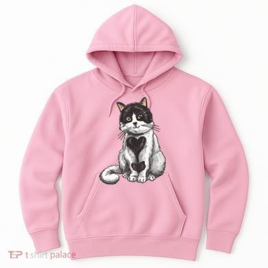 Cat Heart Cute Hoodie