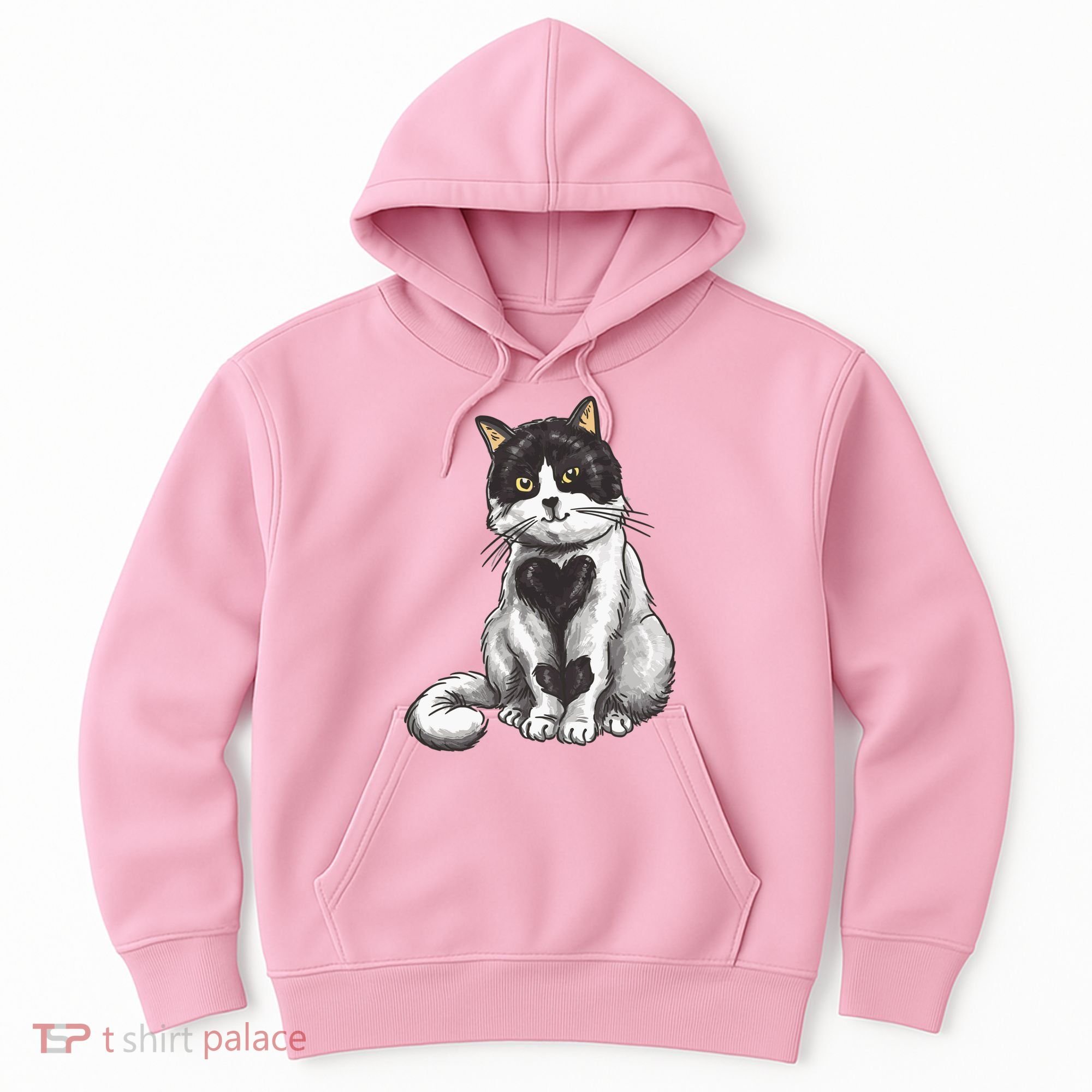 Cat Heart Cute Hoodie