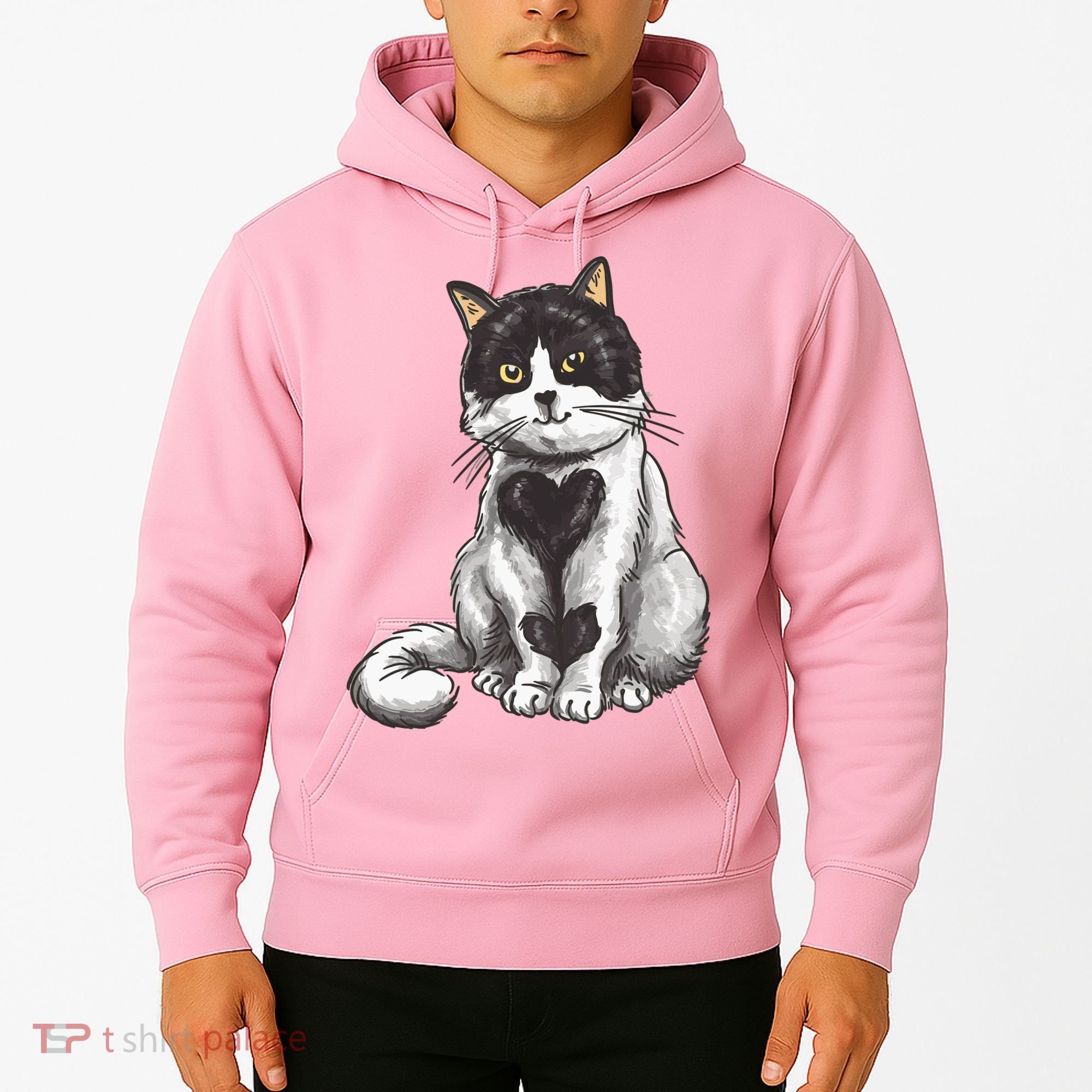 Cat Heart Cute Hoodie