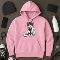 Cat Heart Cute Hoodie thumb 3