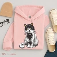 Cat Heart Cute Hoodie thumb 4