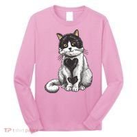 Cat Heart Cute Long Sleeve Shirt thumb 0