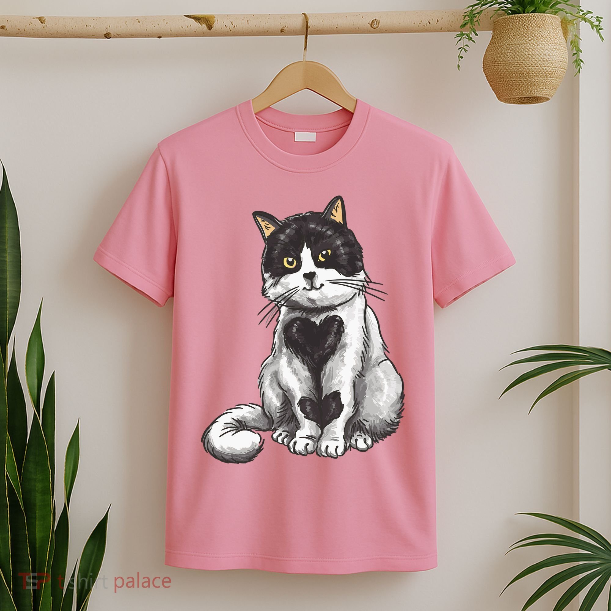 Cat Heart Cute T-Shirt